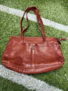 Spikes & Sparrow Brown Leather Shoulder Bag Purse